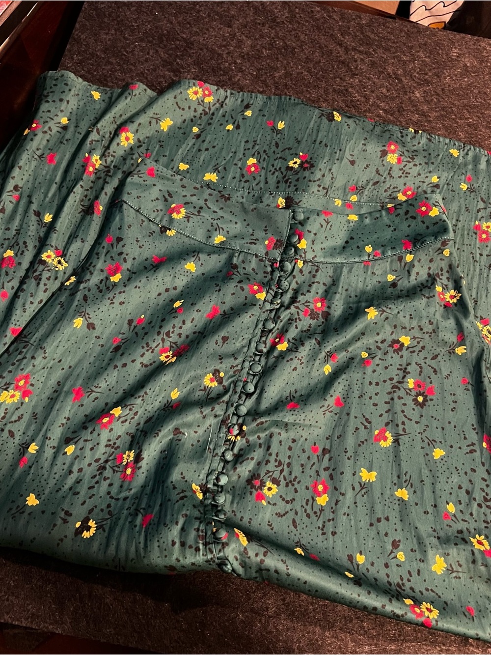 Free People Silk Floral Skirt - Picture 2 of 5